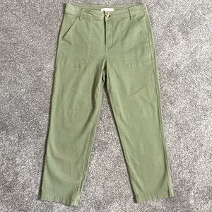 Elizabeth And James High Rise Army Green Pants 4
